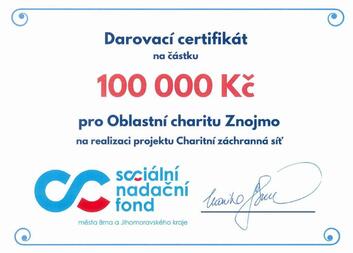 Děkujeme Sociálnímu nadačnímu fondu