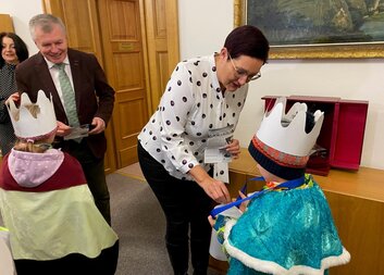 Koleda na městském úřadu ve Znojmě