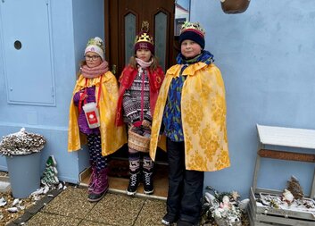 Fotografie z koledování na Znojemsku