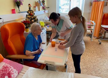 Děti z domova v DPS Božice