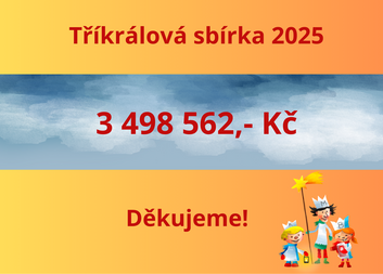 Děkujeme za podporu Tříkrálové sbírky